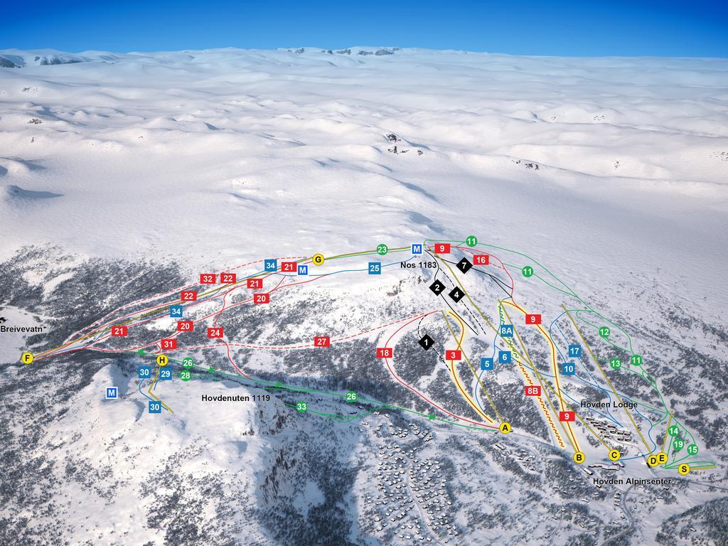 Hovden Hoyfjellsenter Hotel Екстериор снимка