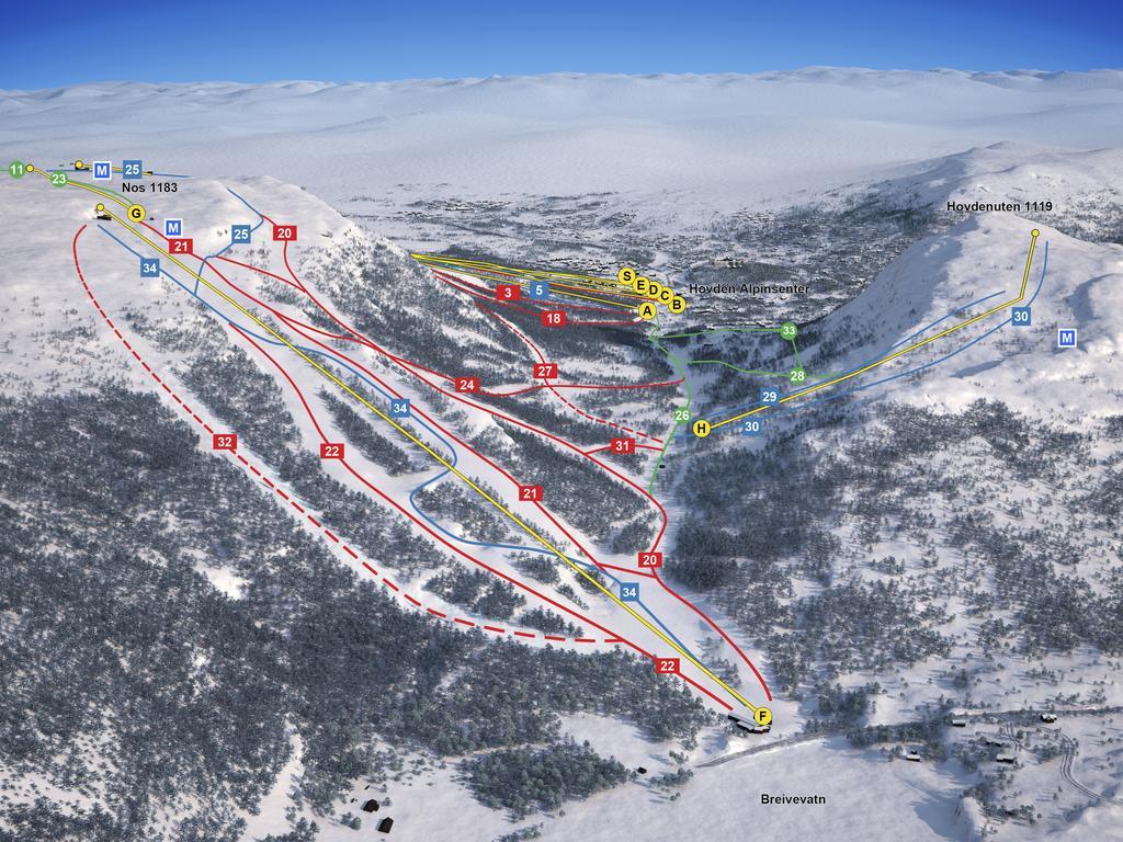 Hovden Hoyfjellsenter Hotel Екстериор снимка